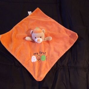 Halloween bear comfort blanket
